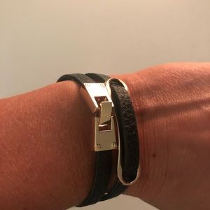 BCBGMAXAZRIA Leather Choker/Bracelet
